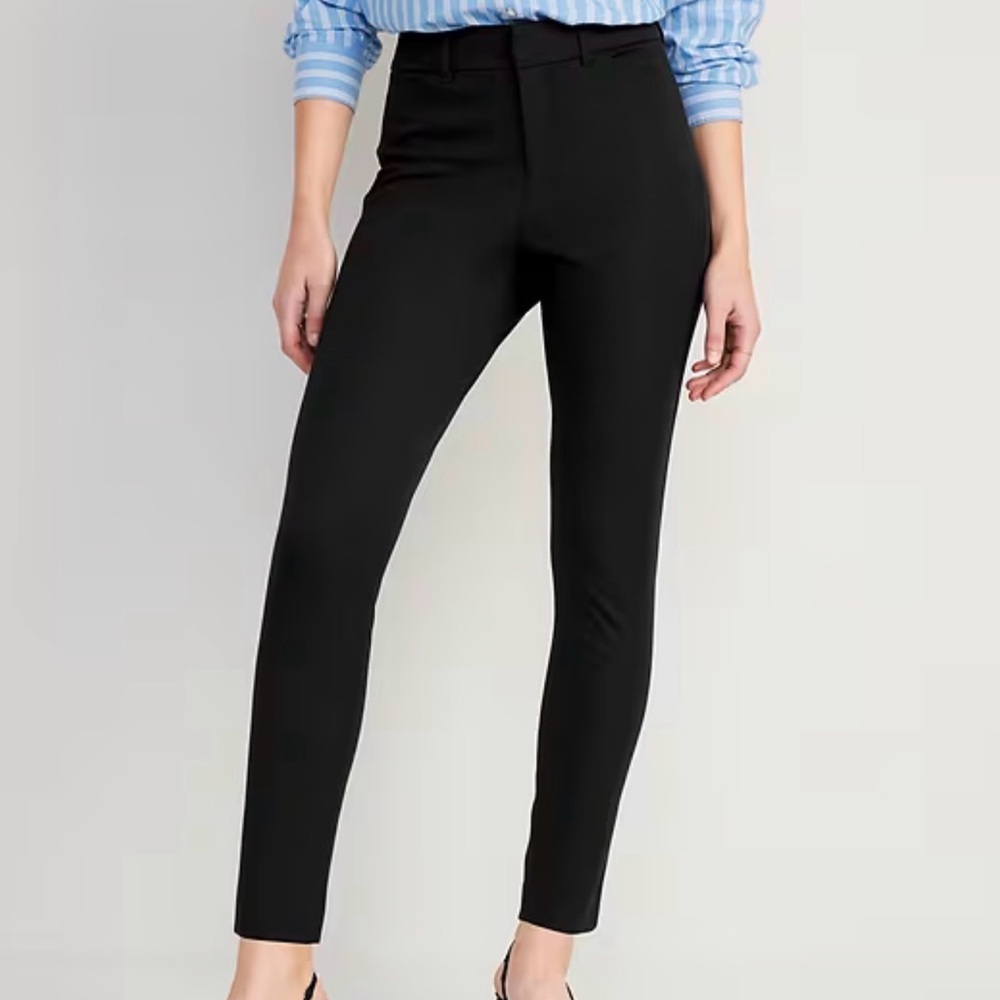 OLD NAVY High-Waisted Pixie Ankle Pants Black 12